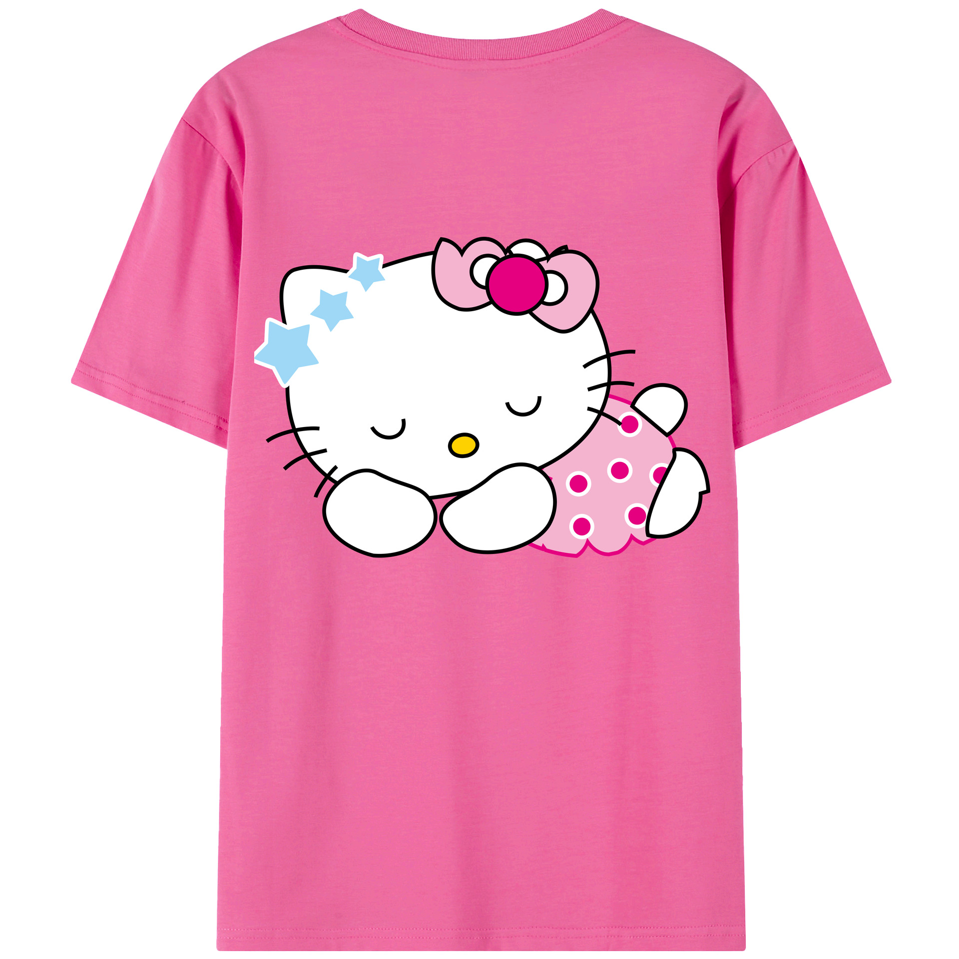 （画像用） Hello Kitty ハローキティ レディース半袖Tシャツ(バックプリント)